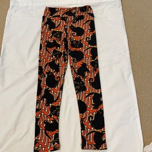 Lulu Roe cat/halloween themed leggings